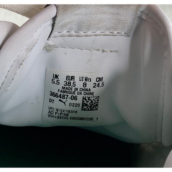 Puma Smash Platform 366487-06 White Women’s Casual Sneakers Size 8 - Picture 9 of 9